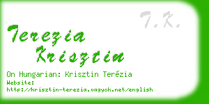 terezia krisztin business card